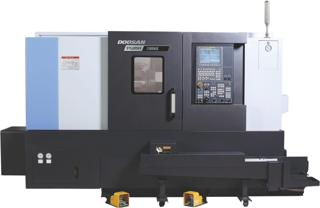 Doosan Puma 2100MS CNC Horizontal Single Turret Lathes
