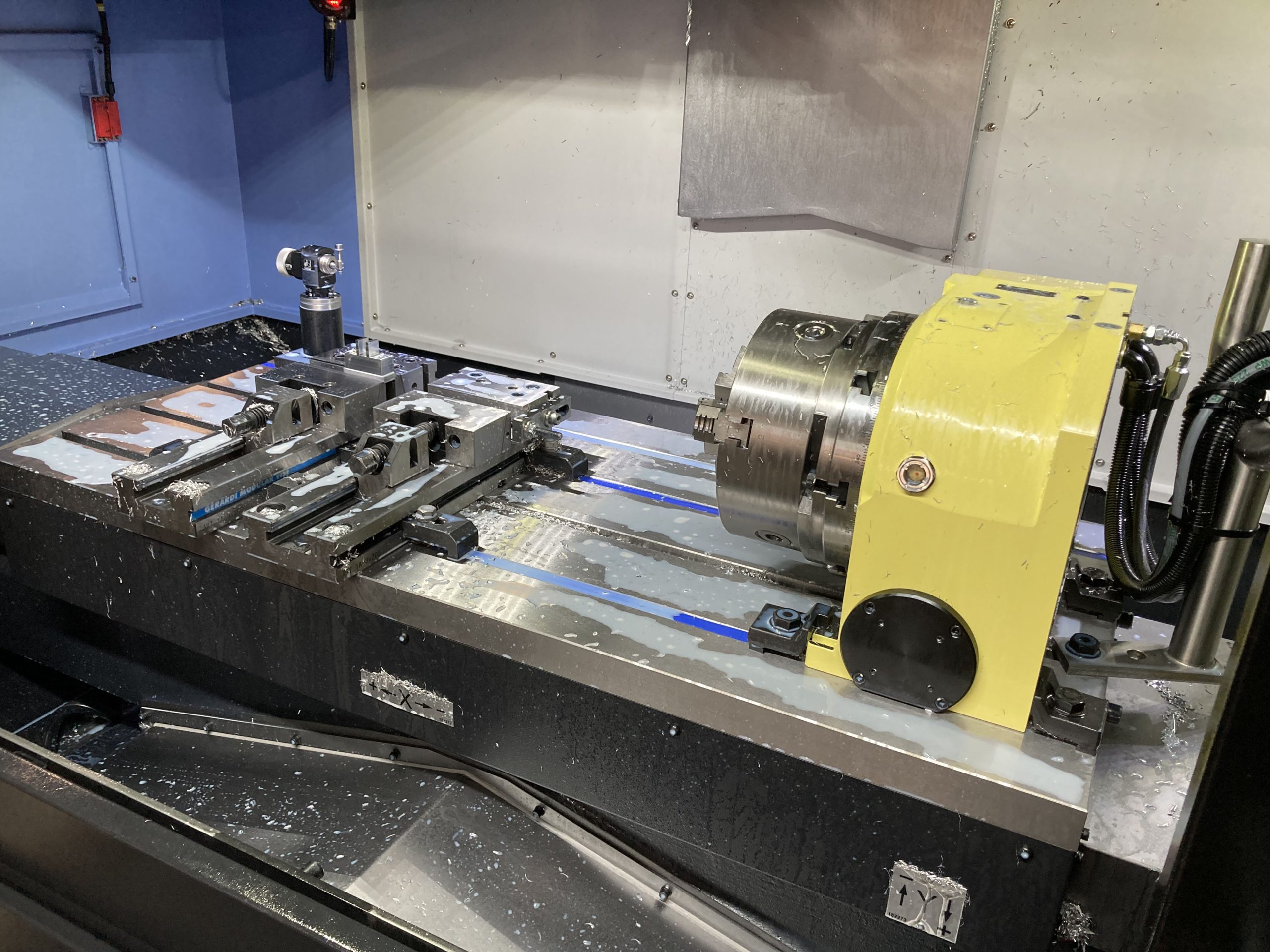 Interior of a DNM 5700 Vertical Machining Centre